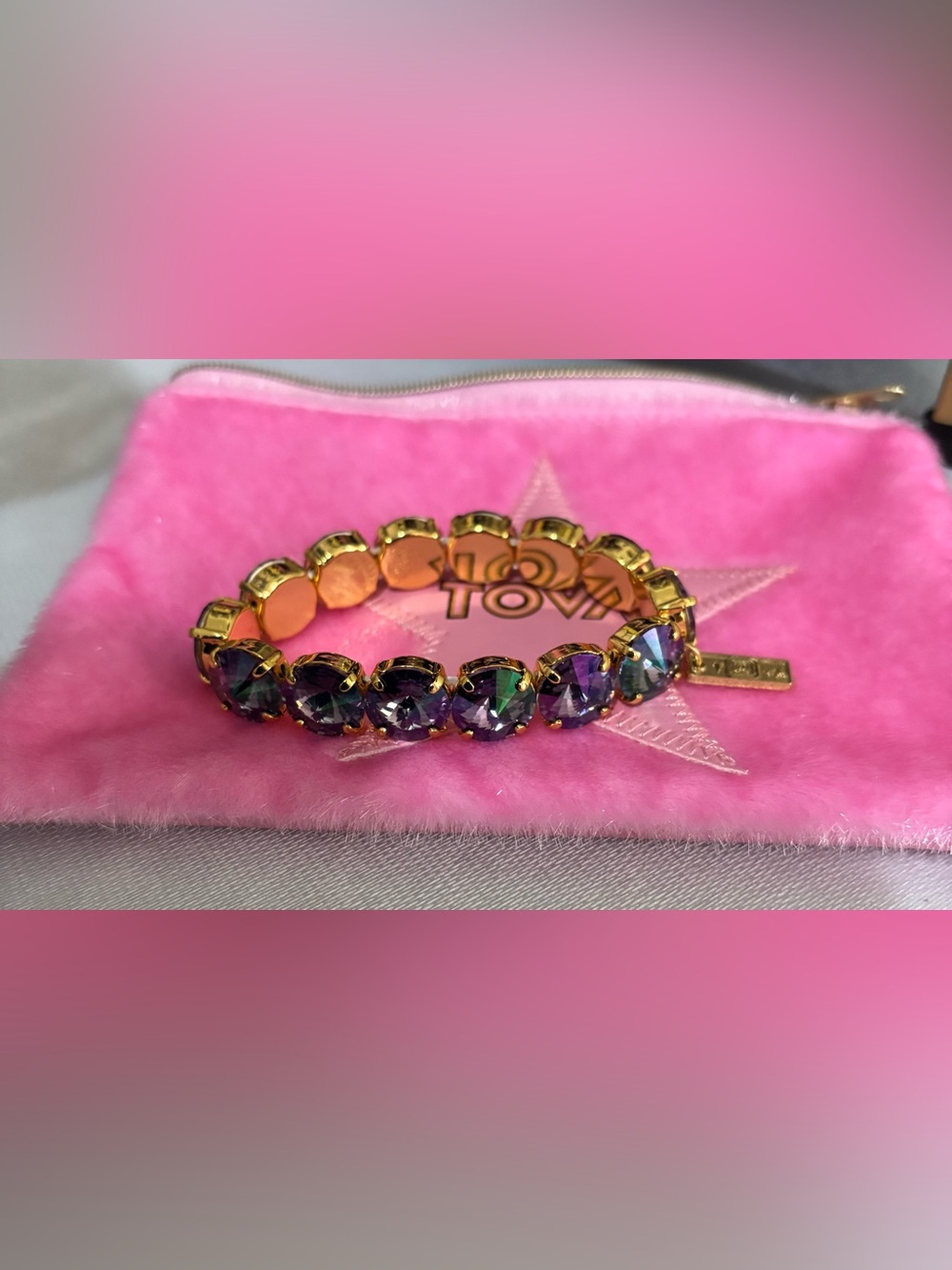 TOVA Croatia Stretch Bracelet in Tanzanite Glimmer - Picture 2 of 3